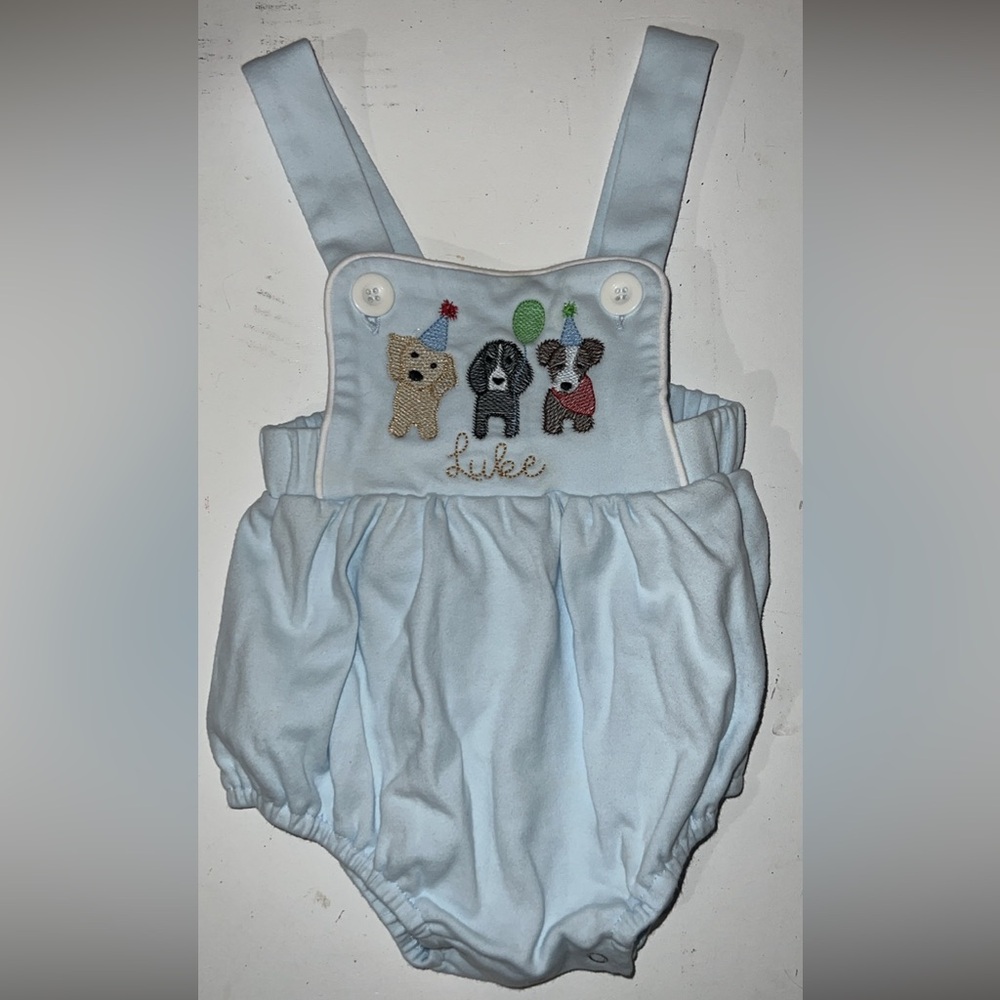 “Luke” monogrammed birthday bubble